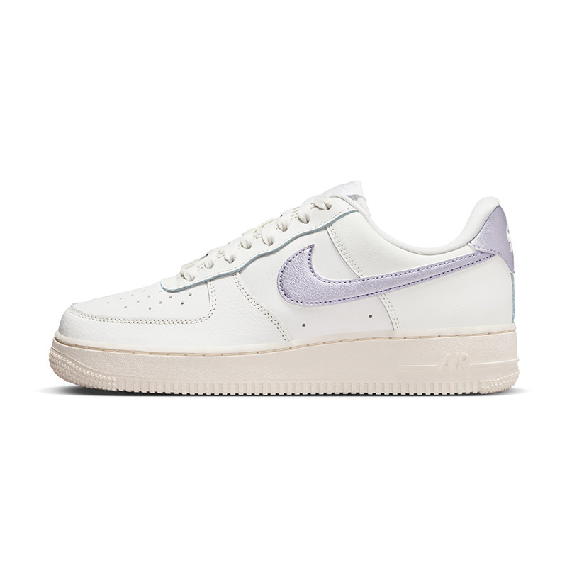 Nike/耐克 Air Force 1 AF1白紫空军一号女子低帮板鞋DV7470-100-图3