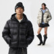 MEDM simple hooded transparent casual down jacket