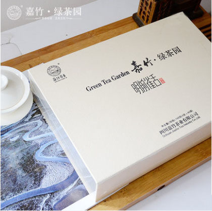 2026新茶嘉竹明前蒲江雀舌绿茶160克礼盒装春茶头采独芽包邮 - 图1