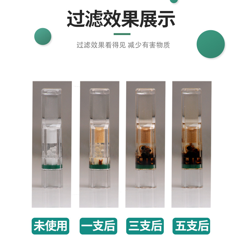 Zobo 正牌烟嘴一次性抛弃型减烟器zb-802双重三重过滤净烟器烟具 - 图2