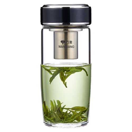 万象单层抗菌玻璃杯男士高档办公茶杯商务女生高颜值喝水杯子TU56 - 图3