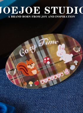 JoeJoe原创CozyTime发饰组合可爱刘海侧边夹发夹少女风多巴胺