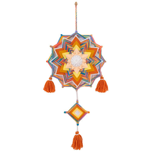 启丨绕线曼达拉 手工编织diy毛线纤维装饰设计亲子手工材料包壁挂 - 图3