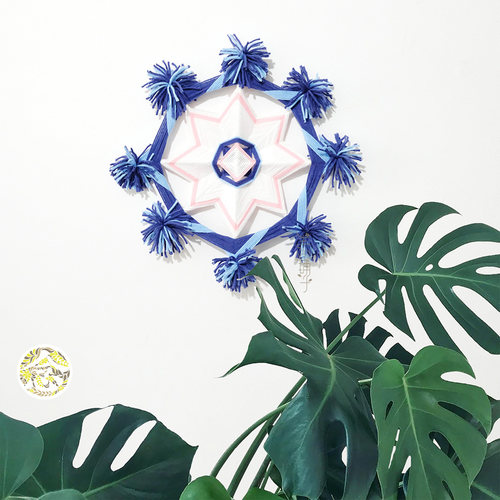 萌芽丨绕线曼达拉原创手工编织设计diy材料包 背景墙装饰民宿壁挂 - 图0