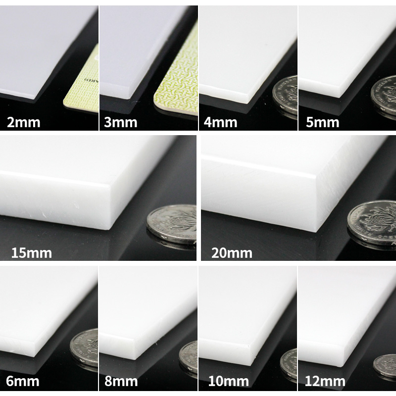 白色pp板食品级塑料隔胶板鱼池防水箱聚丙烯板硬PE尼龙板加工定制-图1