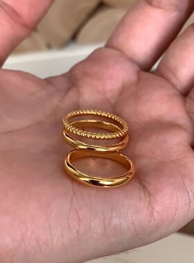 欧美复古金属银色镶钻轻奢小众高端级设计感气质名媛拉丝925戒指