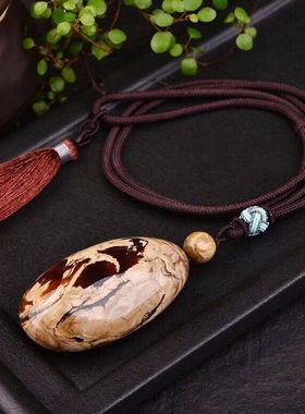 琥珀溶洞满蜜蜡水滴毛衣项链男女