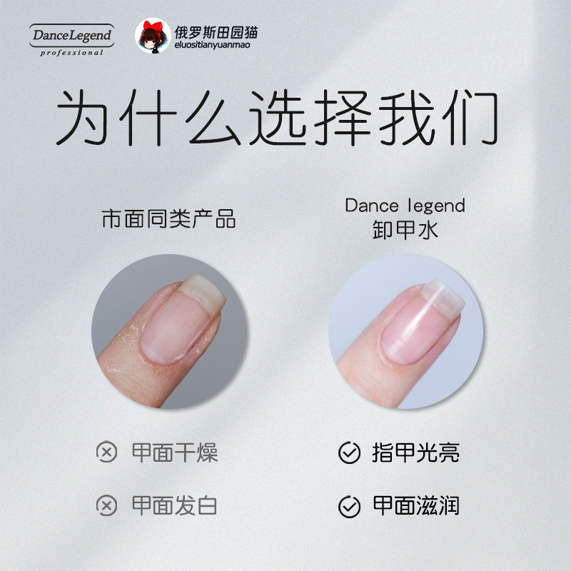 俄罗斯田园猫Dance Legend 卸甲水油性无味洗甲水卸甲包清洁包,淘宝优惠券,粉丝福利购,淘宝优惠卷