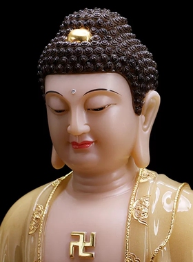 三宝佛像观世音大势至汉白玉
