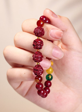 朱砂生肖三合六手串女五路