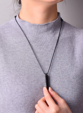 天然黑曜石吊坠女款男士项