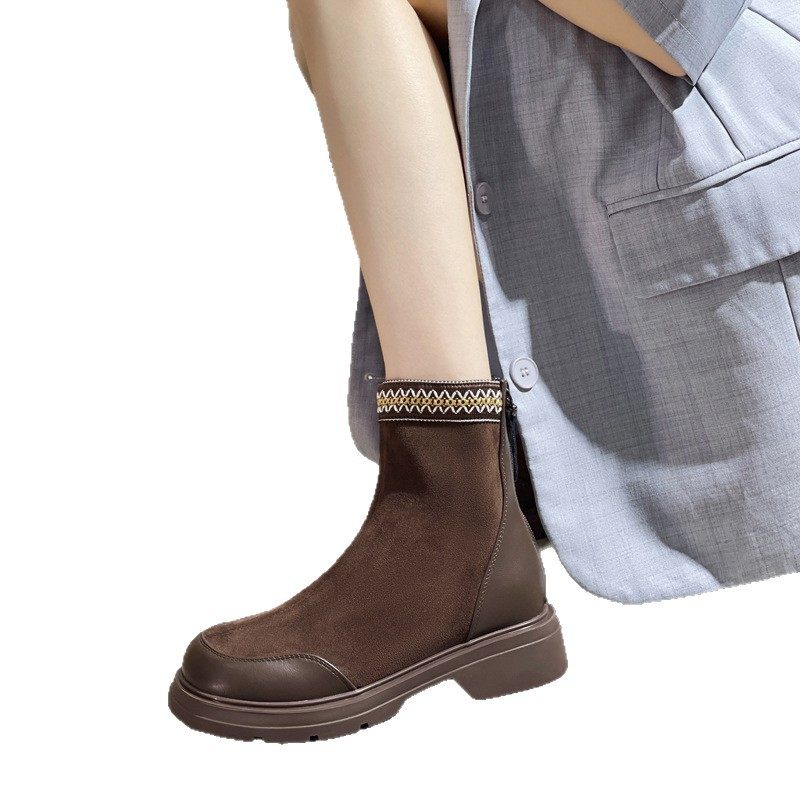 大码女鞋35一43平底弹力靴2025秋冬新款弹力瘦瘦单靴60193,淘宝优惠券,粉丝福利购,淘宝优惠卷