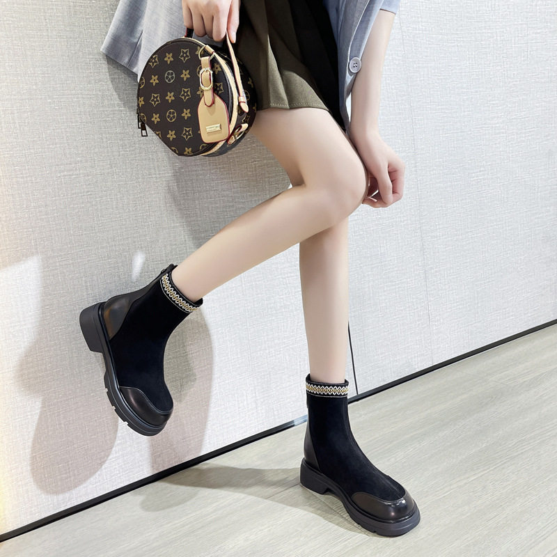 大码女鞋35一43平底弹力靴2025秋冬新款弹力瘦瘦单靴60193,淘宝优惠券,粉丝福利购,淘宝优惠卷
