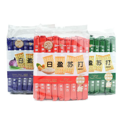 日盈无蔗糖500g休闲苏打饼干糖尿人胃酸海苔鲜葱芝麻味碱酥性零食 - 图3