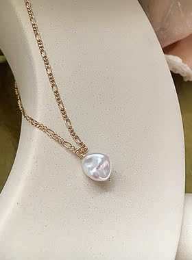 choker极光炫彩巴洛克异形珍珠