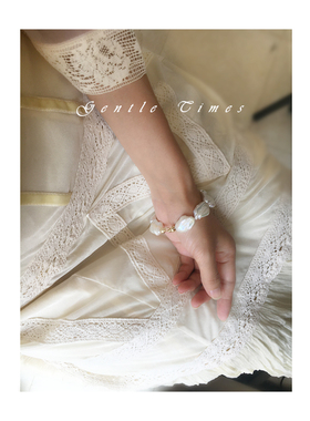 独家 原创独立设计 小众怪异超大天然巴洛克珍珠手链