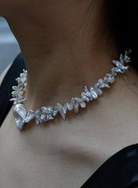 天然淡水珍珠女原创设计异形珍珠