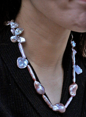 天然淡水异形珍珠原创设计