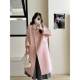 Korean double-sided cashmere mid-length loose coat