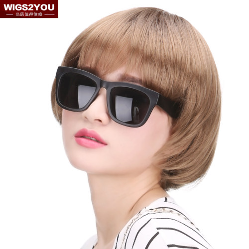 wigs2you 假发 女士波波头超短直发 齐刘海时尚bobo头短款假发套 - 图3