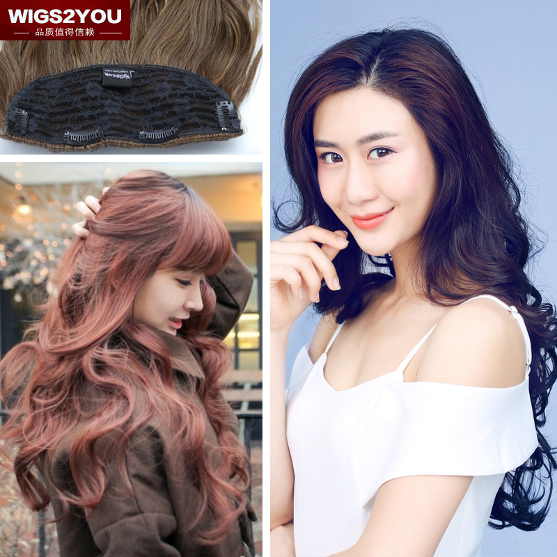 wigs2you女假发接发片 时尚卷发增厚补发假发片 一片式波浪卷发片 - 图1