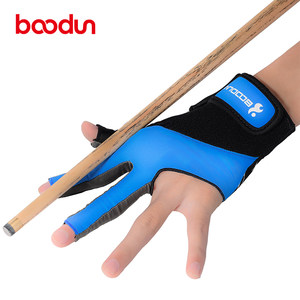 boodun台球手套三指手套漏指专业手套专用打桌球左右手套高档防滑