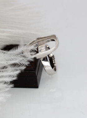 纯银欧美风随形蜜蜡戒指空托