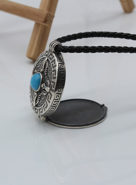 男女款护身符朱砂盒子吊坠空托