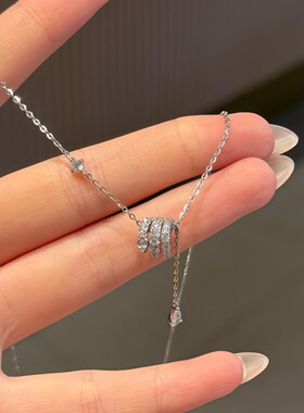 镶钻缠绕蛇形小蛮腰项链女轻奢气质高级感锁骨链温柔百搭颈链配饰