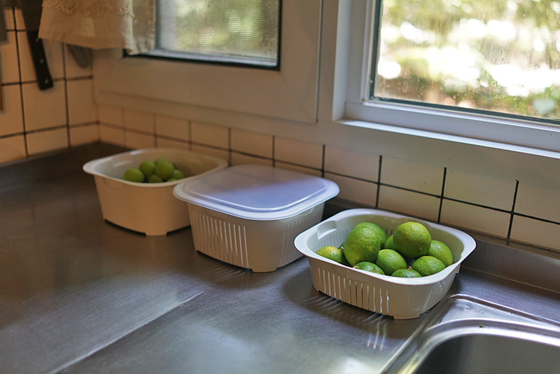 朴房 简约沥水篮三件套 洗菜厨房收纳筐水果蔬菜篮淘米霜山带盖子,淘宝优惠券,粉丝福利购,淘宝优惠卷