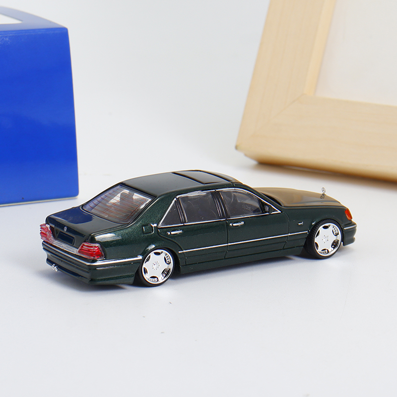 SW 1:64 奔驰 S600 虎头奔 BENZ W140轿车 仿真合金汽车模型收藏 - 图2