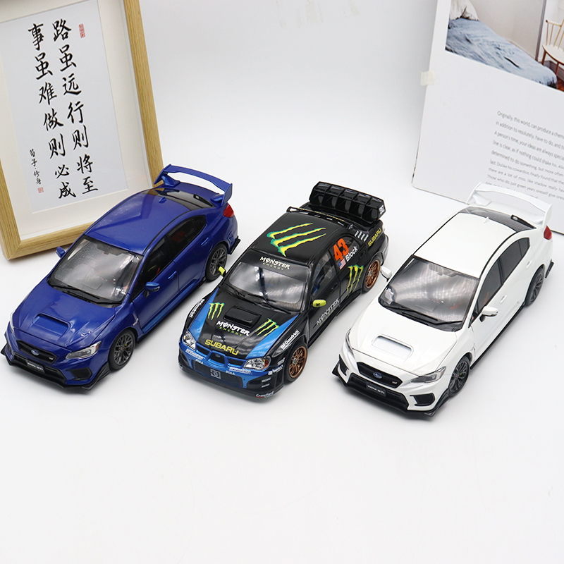 太阳星1:18斯巴鲁翼豹WRC06 ken block赛车砖叔座驾合金汽车模型-图0