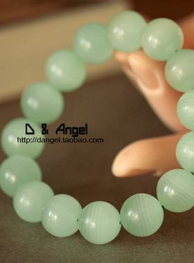 天然绿纹石手链收藏级男士礼物