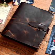 8 Inch Genuine Leather Film Album Self-Adhesive 456-inch Lovers Bull Leather Loose-leaf BABY LOOSE-LEAF Souvenir Album Standout DIY