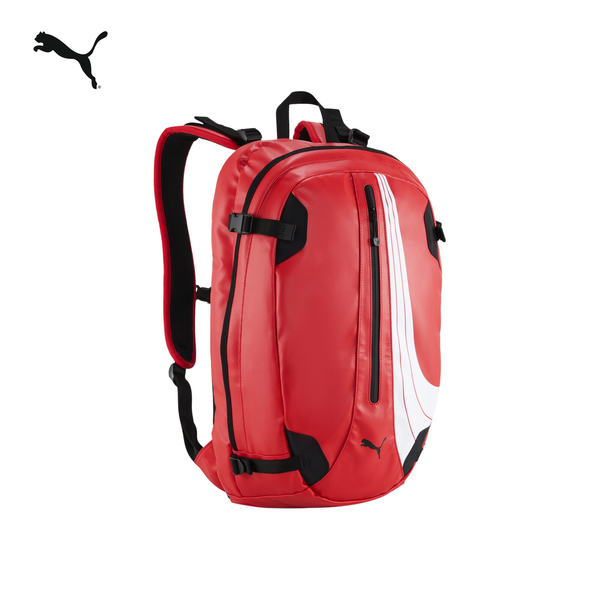 Commuting travel functional red backpack PUMA Puma