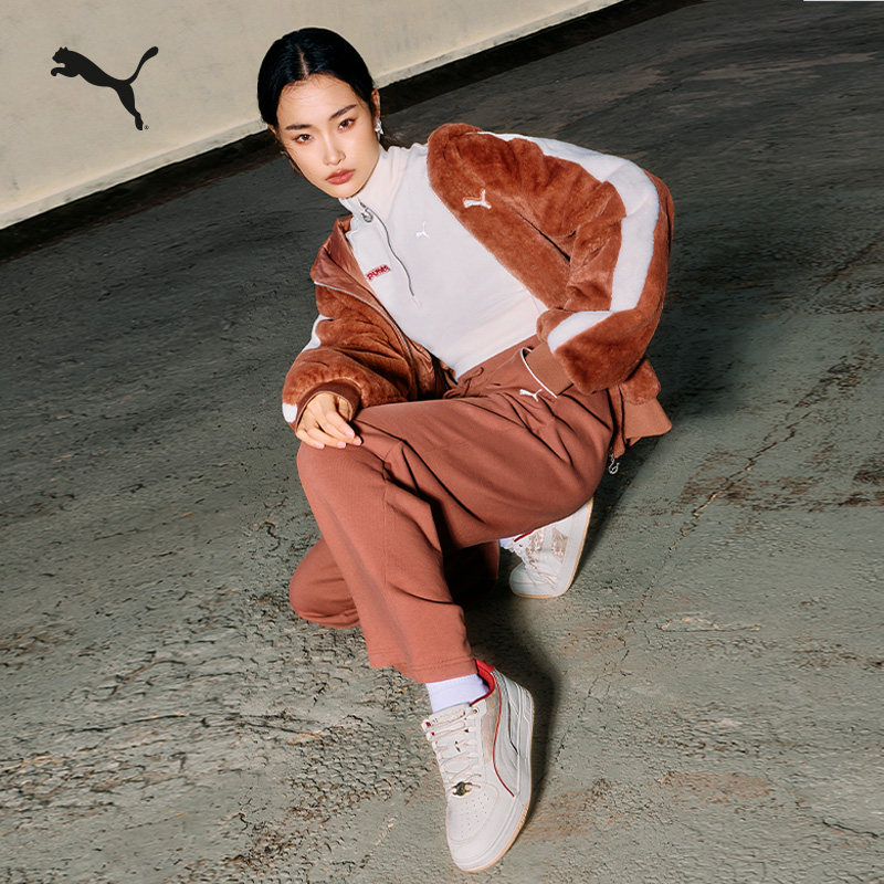 马年限定款修身半拉链针织卫衣女PUMA彪马官方新款运动上衣636175