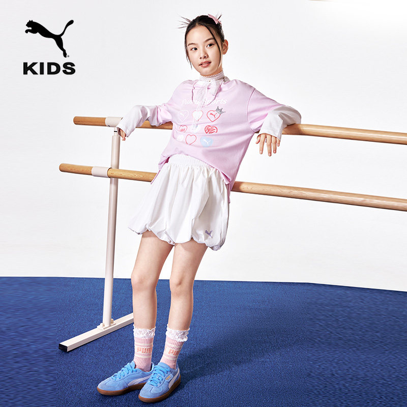 纯棉宽松休闲假两件长袖T恤女童PUMA彪马新款秋季运动上衣 950541,淘宝优惠券,粉丝福利购,淘宝优惠卷