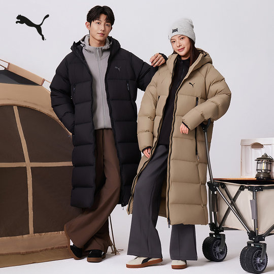 600-fill 90-fleece long down jacket PUMA