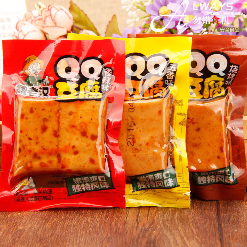 魏老汉QQ豆腐干2斤厚豆条鱼板烧豆干制品小包装零食小吃包邮1000g,淘宝优惠券,粉丝福利购,淘宝优惠卷