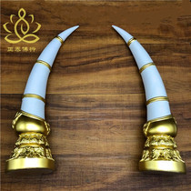 Spot Thailand Imports Buddhas Buddha statues are dedicated to the large number of resin ivory pendulum pieces Gongfeng Feng Shui General pair