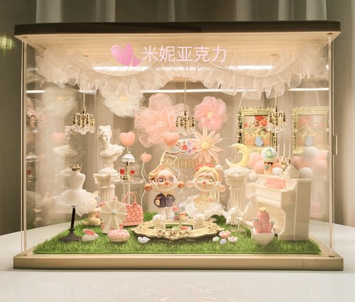 人生如戏婚礼场景结婚礼物盲盒DIY 手工娃娃屋微缩配件泡泡玛特sp - 图1