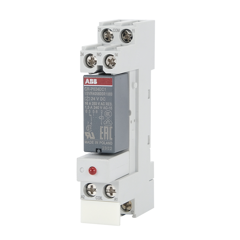 ABB中间继电器CR-P024DC2/1小型DC24直流12V交流CR-P230AC1/2底座 - 图3