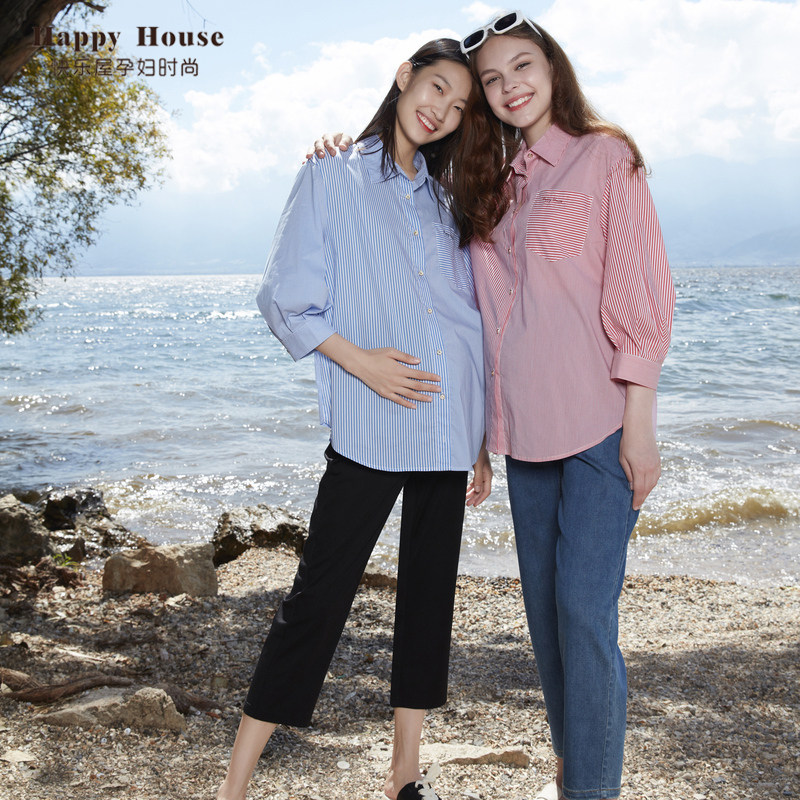 快乐屋孕妇2023年新款云朵牛仔裤 快乐屋孕妇打底裤