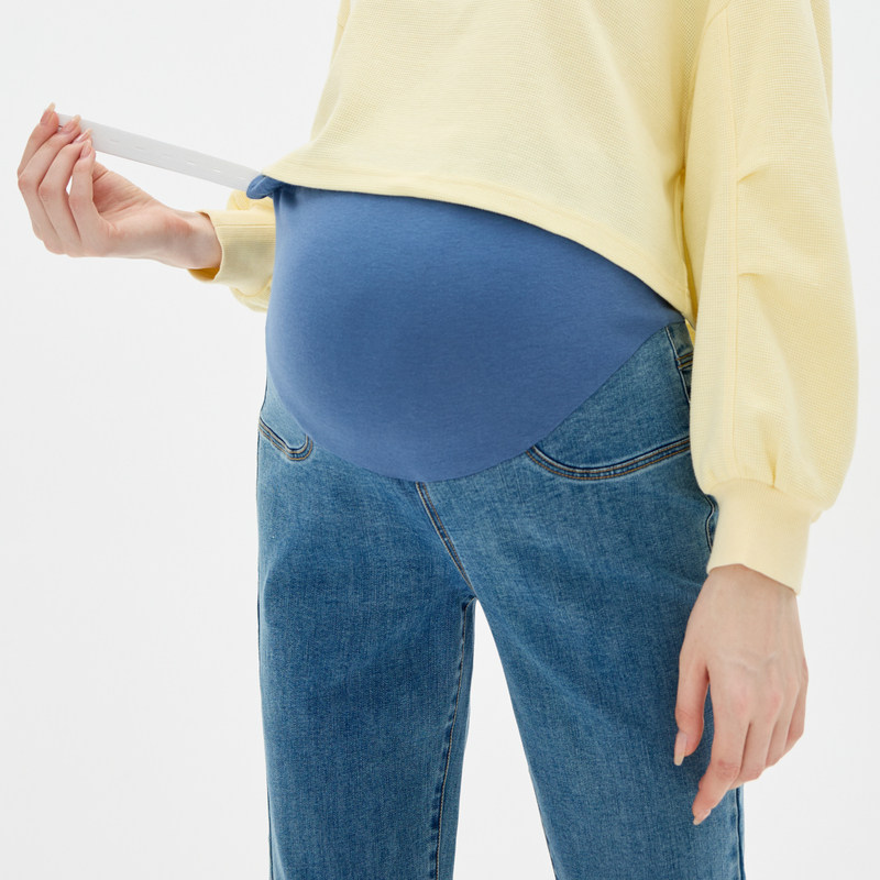 快乐屋孕妇2023新款弹力孕妇裤子 快乐屋孕妇直筒裤