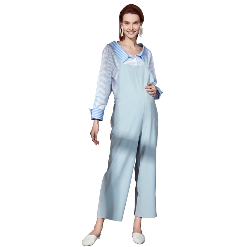 快乐屋孕妇背带裤2023秋可调节裤子 快乐屋孕妇背带裤