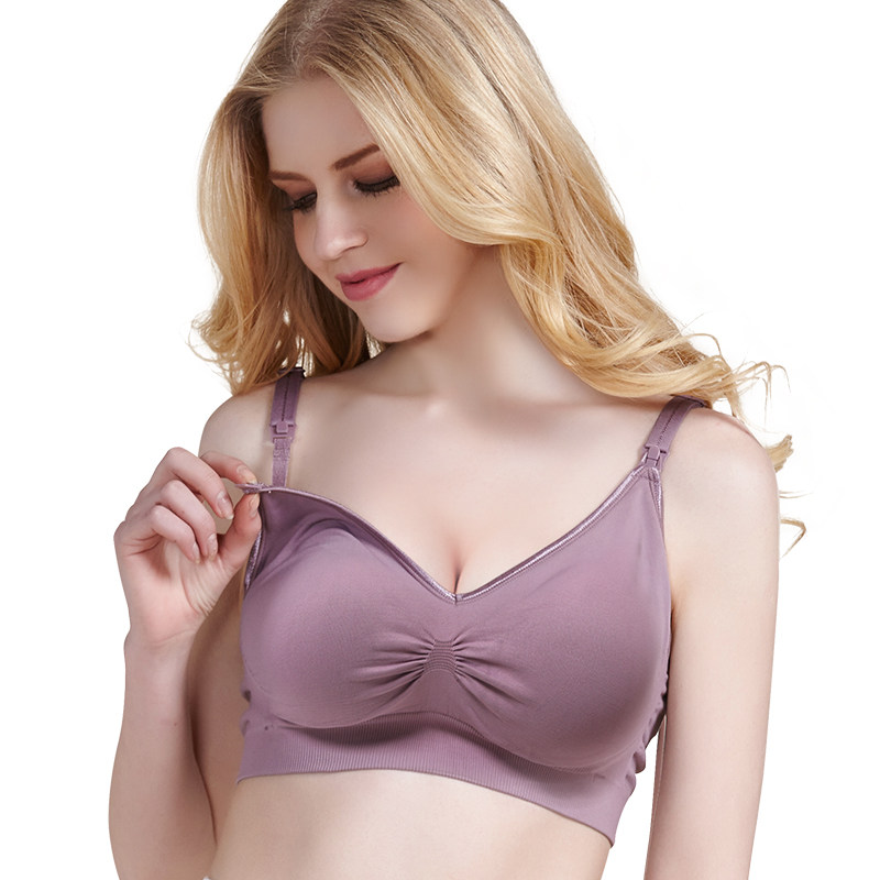 快乐屋孕妇喂奶大码聚拢舒适装文胸 快乐屋哺乳文胸