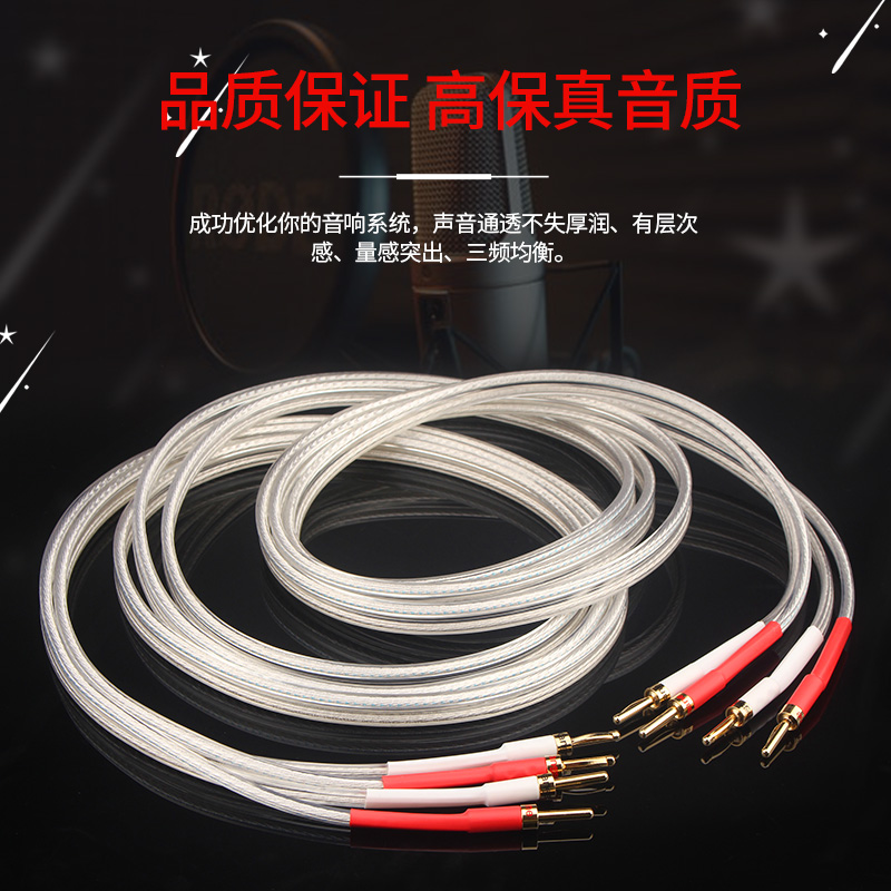 Xangsane象神2.5mm²纯铜单晶银6NOCC喇叭线hifi音响线功放音箱线 - 图2