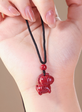 妙韵2026生肖马红绳本命年吊坠