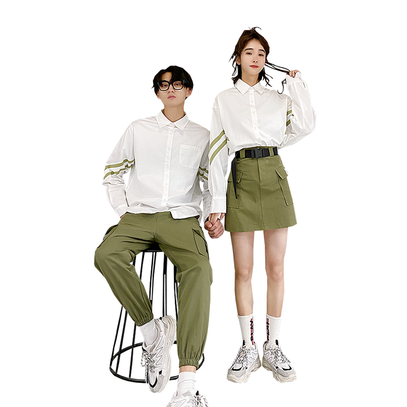 气质情侣装秋季情侣版ins长袖衬衫 lynley衬衫