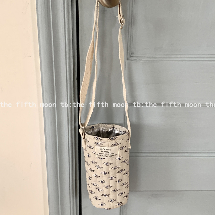 thefifthmoon可爱清新文艺简约布标绗缝杯袋杯套水杯袋,淘宝优惠券,粉丝福利购,淘宝优惠卷